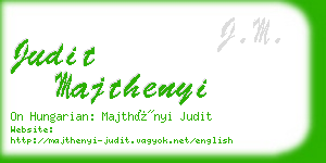 judit majthenyi business card